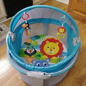 Baby outside play pin